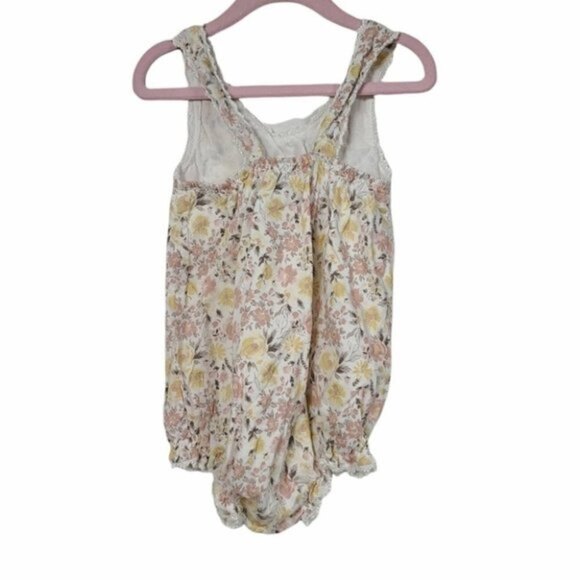 Dylan & Abby Floral Sleeveless Pullover Snap Closure Bodysuit 18M - Picture 5 of 6